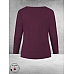 Plus Basics  Shirt Twisted Langemouw Burgundy